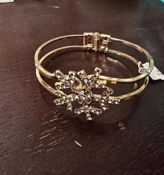 New York & Company Jewelry - Gold Snowflake Bracelet